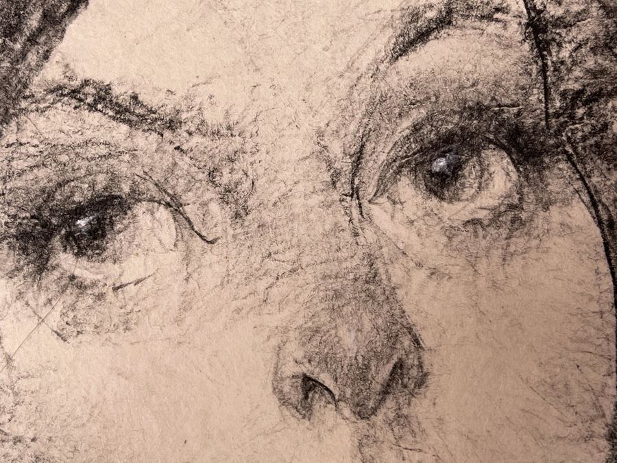 Max Turner Signed Original Face Portrait Drawing On Paper 11 X 15 [Photo 8]