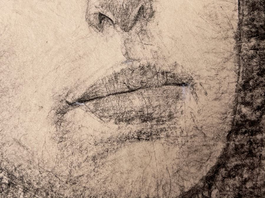 Max Turner Signed Original Face Portrait Drawing On Paper 11 X 15 [Photo 9]