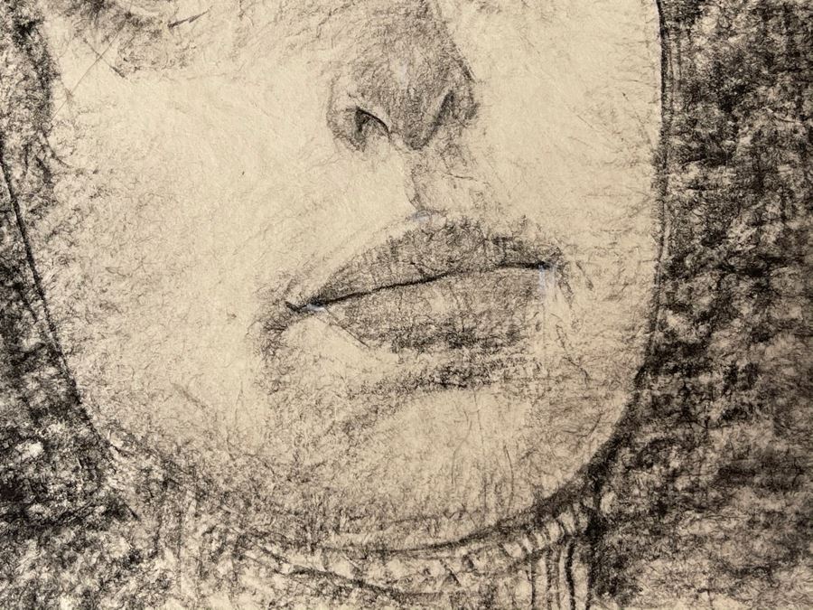 Max Turner Signed Original Face Portrait Drawing On Paper 11 X 15 [Photo 6]