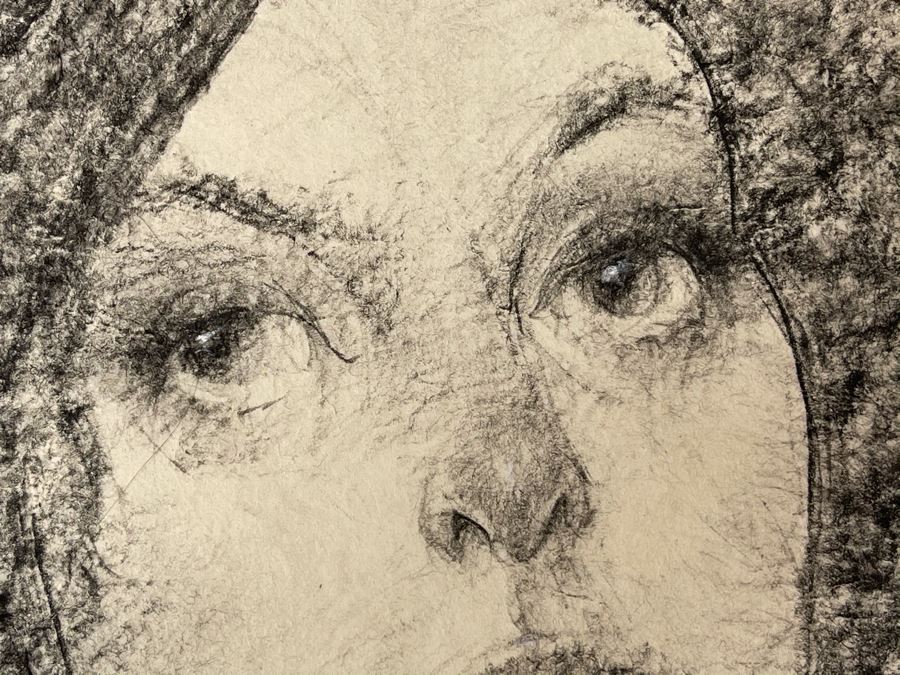 Max Turner Signed Original Face Portrait Drawing On Paper 11 X 15 [Photo 5]