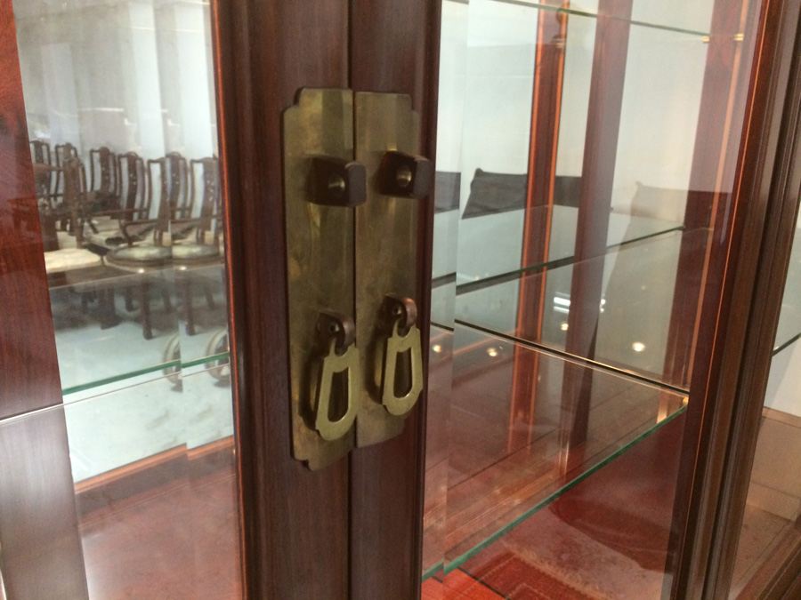 Chinese Rosewood 2-Piece China Cabinet [Photo 6]
