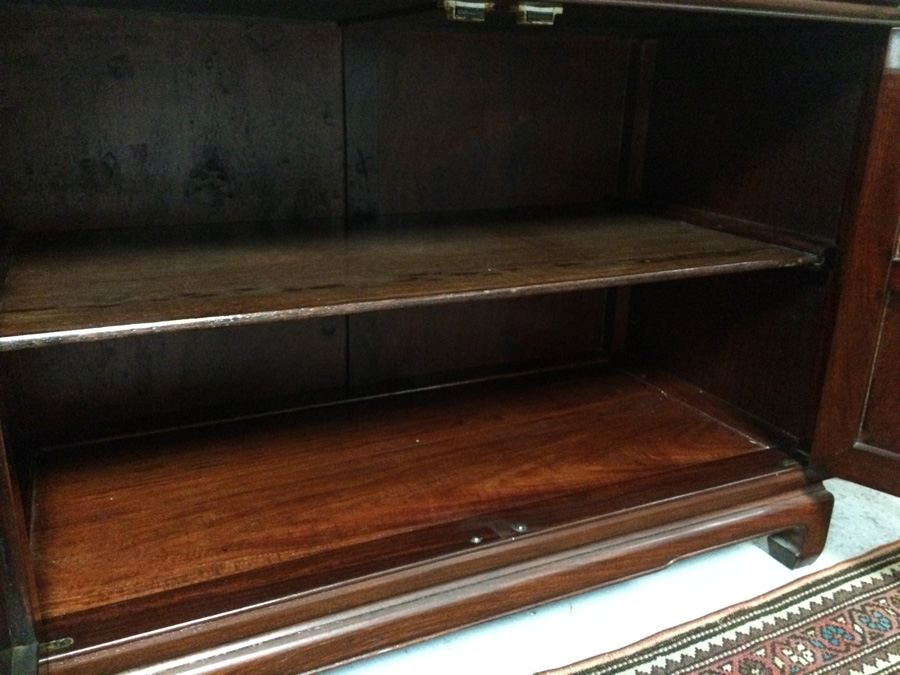 Chinese Rosewood 2-Piece China Cabinet [Photo 14]