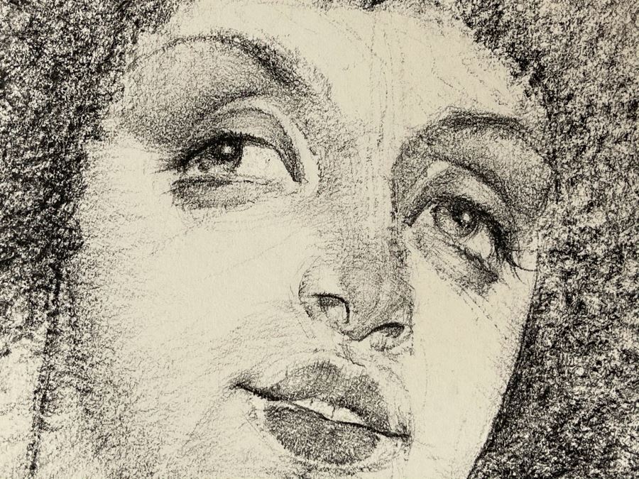 Max Turner Signed Original Face Portrait Drawing On Paper 11 X 14 [Photo 7]