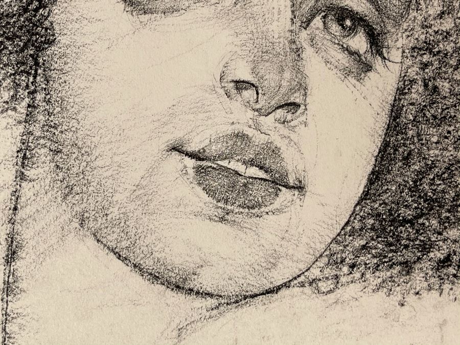 Max Turner Signed Original Face Portrait Drawing On Paper 11 X 14 [Photo 9]