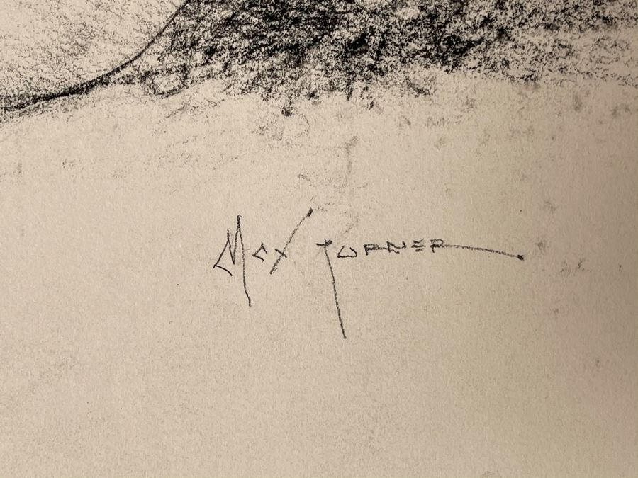 Max Turner Signed Original Face Portrait Drawing On Paper 11 X 14 [Photo 10]
