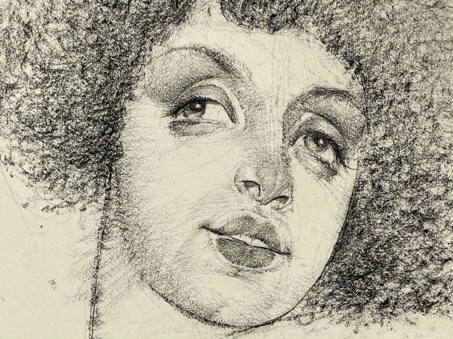 Max Turner Signed Original Face Portrait Drawing On Paper 11 X 14 [Photo 6]