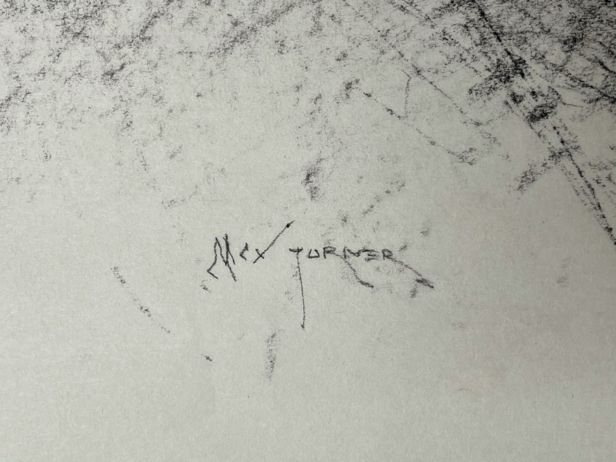 Max Turner Signed Original Face Portrait Drawing On Paper 11 X 15 [Photo 7]