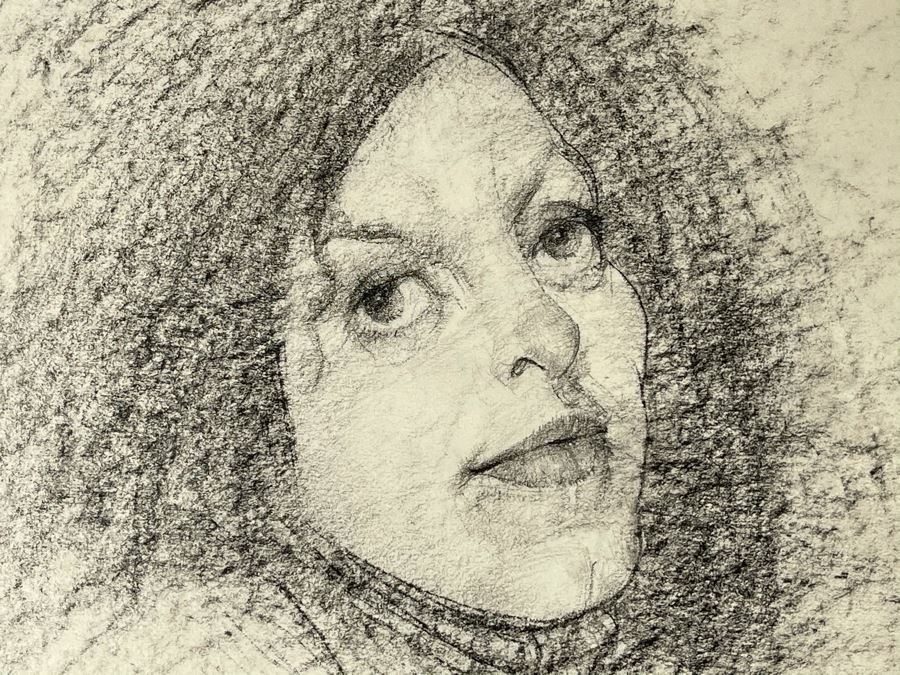 Max Turner Signed Original Face Portrait Drawing On Paper 11 X 15 [Photo 5]