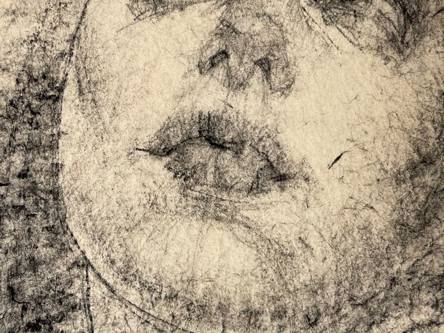 Max Turner Signed Original Face Portrait Drawing On Paper 10 X 12 [Photo 9]