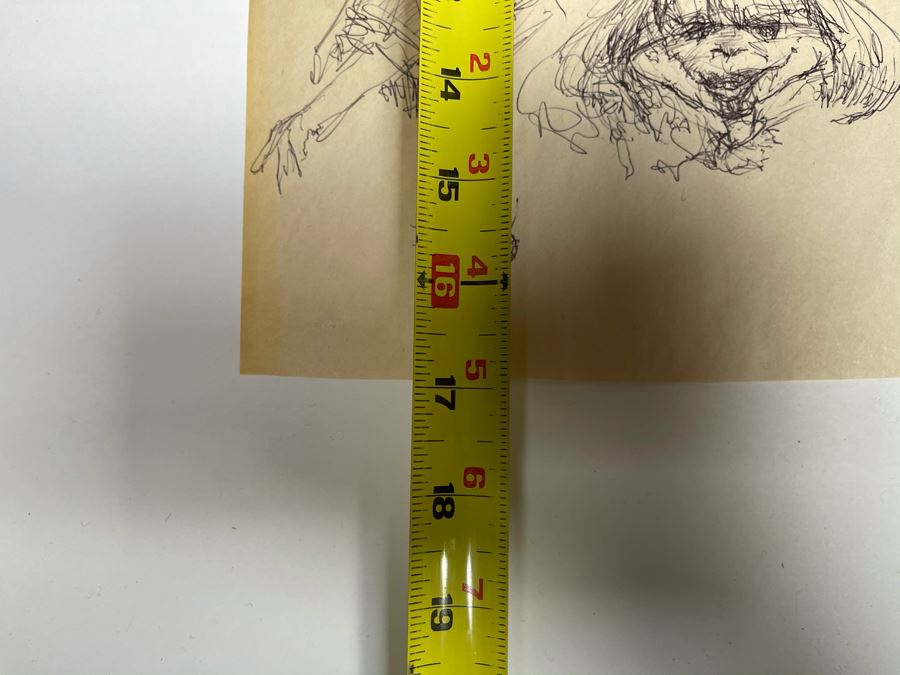 Max Turner Unsigned Original Caricatures Cartoons Drawings On Paper 11.5 X 17 [Photo 17]