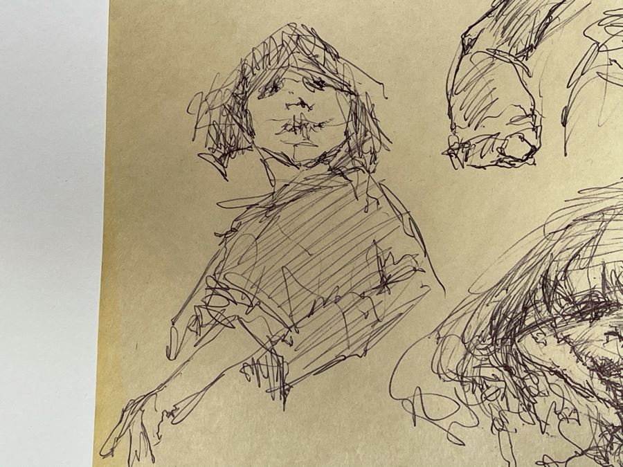 Max Turner Unsigned Original Caricatures Cartoons Drawings On Paper 11.5 X 17 [Photo 13]