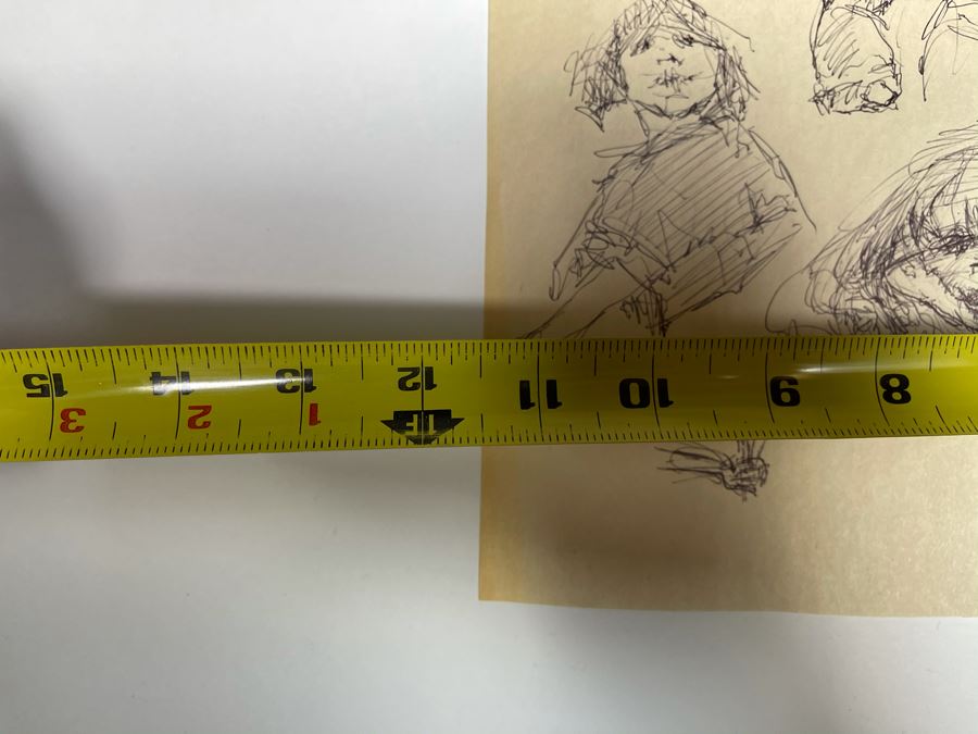 Max Turner Unsigned Original Caricatures Cartoons Drawings On Paper 11.5 X 17 [Photo 16]