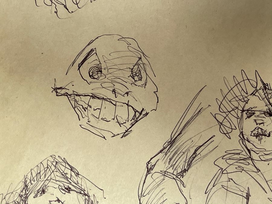 Max Turner Unsigned Original Caricatures Cartoons Drawings On Paper 11.5 X 17 [Photo 10]