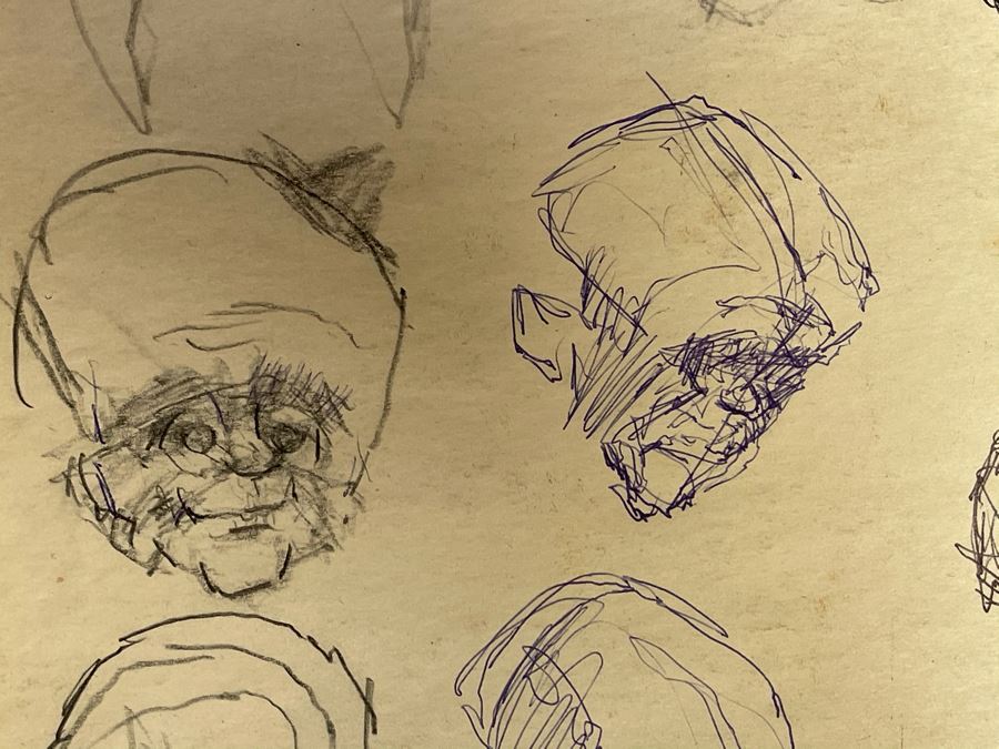 Max Turner Unsigned Original Caricatures Cartoons Drawings On Paper 11.5 X 16 [Photo 6]