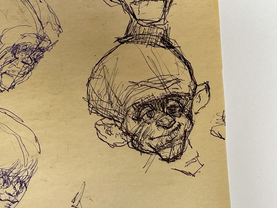 Max Turner Unsigned Original Caricatures Cartoons Drawings On Paper 11.5 X 16 [Photo 4]