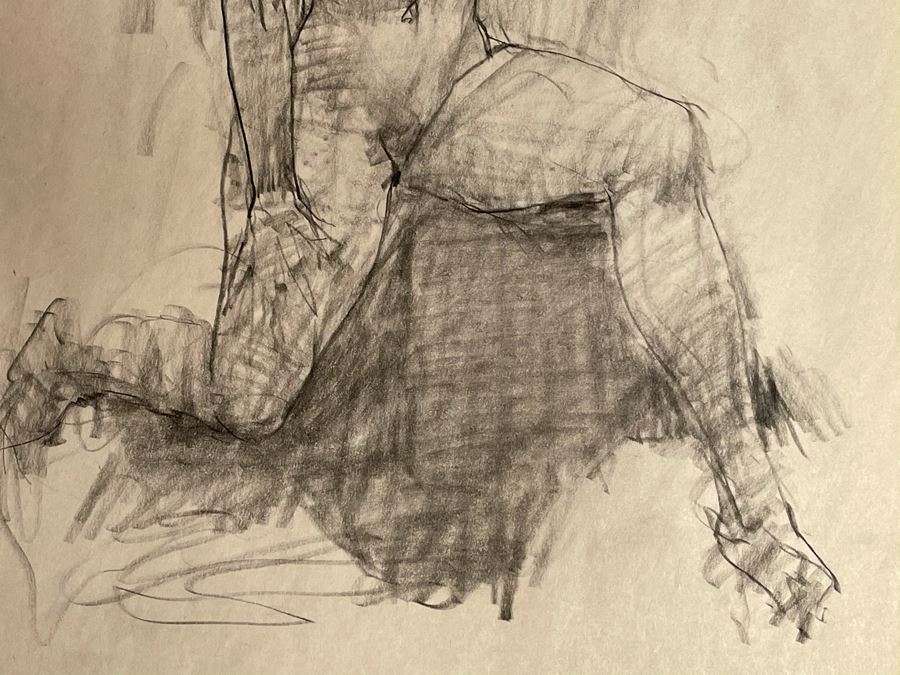 Max Turner Unsigned Original Nude Female Drawing On Paper 11.5 X 17 [Photo 7]