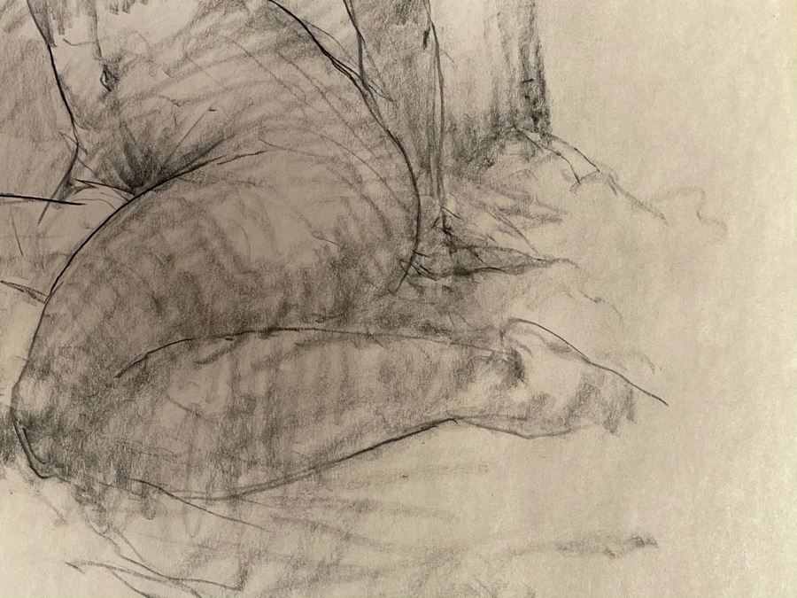 Max Turner Unsigned Original Nude Female Drawing On Paper 11.5 X 17 [Photo 9]