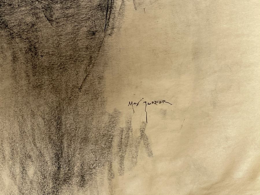 Max Turner Signed Original Nude Female Drawing On Paper 12 X 17 [Photo 7]