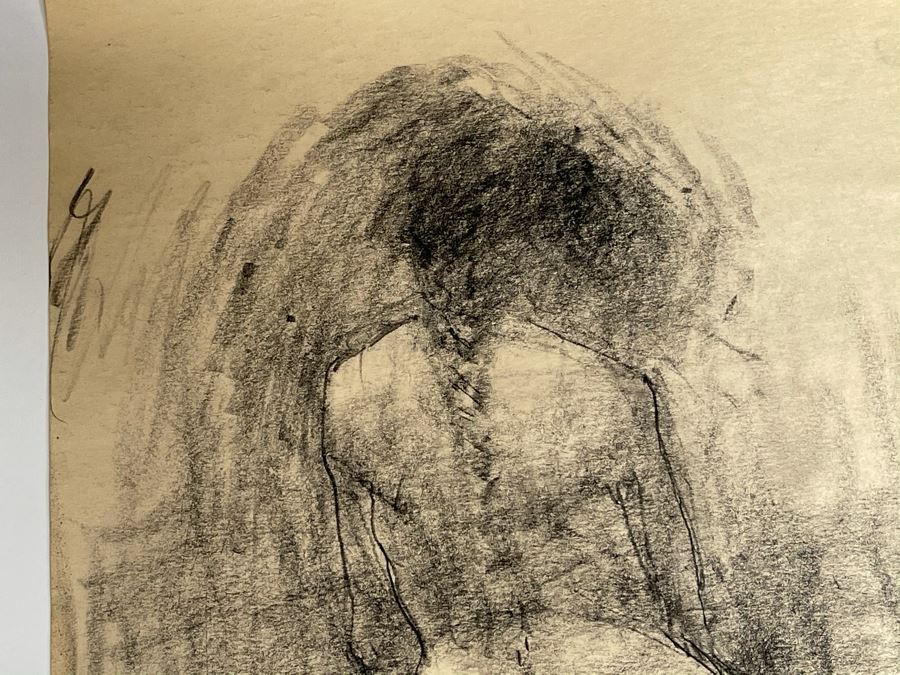 Max Turner Signed Original Nude Female Drawing On Paper 12 X 17 [Photo 5]