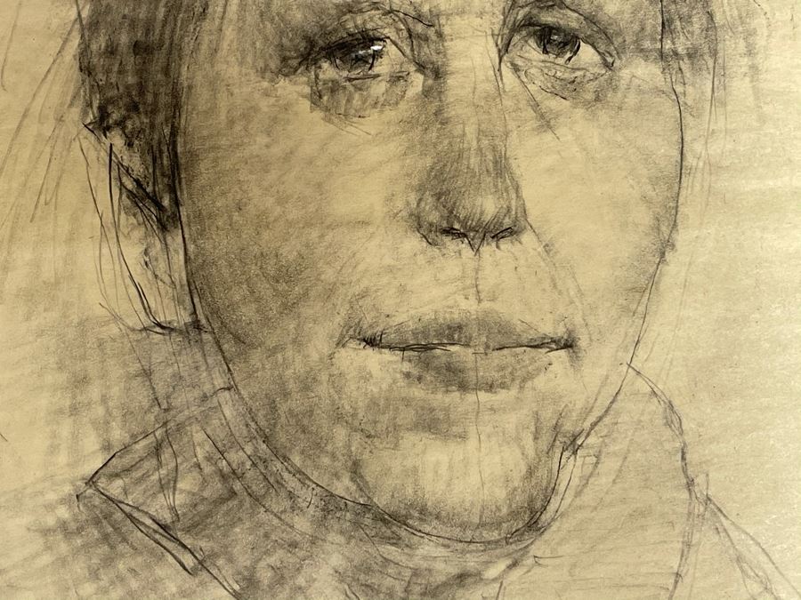 Max Turner Unsigned Original Face Portrait Drawing On Paper Boby 12 X 16 [Photo 7]