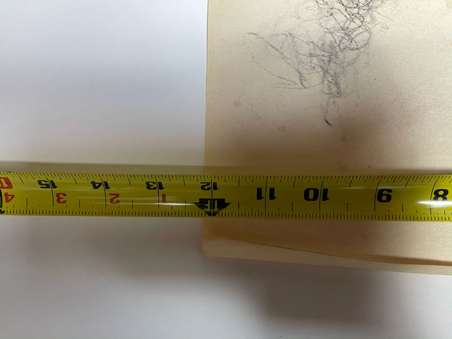 Max Turner Unsigned Original Face Portrait Drawing On Paper 12 X 16 [Photo 8]