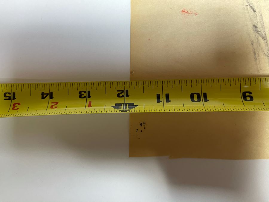 Max Turner Unsigned Original Face Portrait Drawing On Paper 12 X 16 [Photo 9]