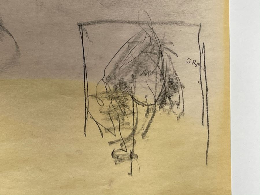 Max Turner Unsigned Original Face Portrait Drawing On Paper 12 X 17 [Photo 9]