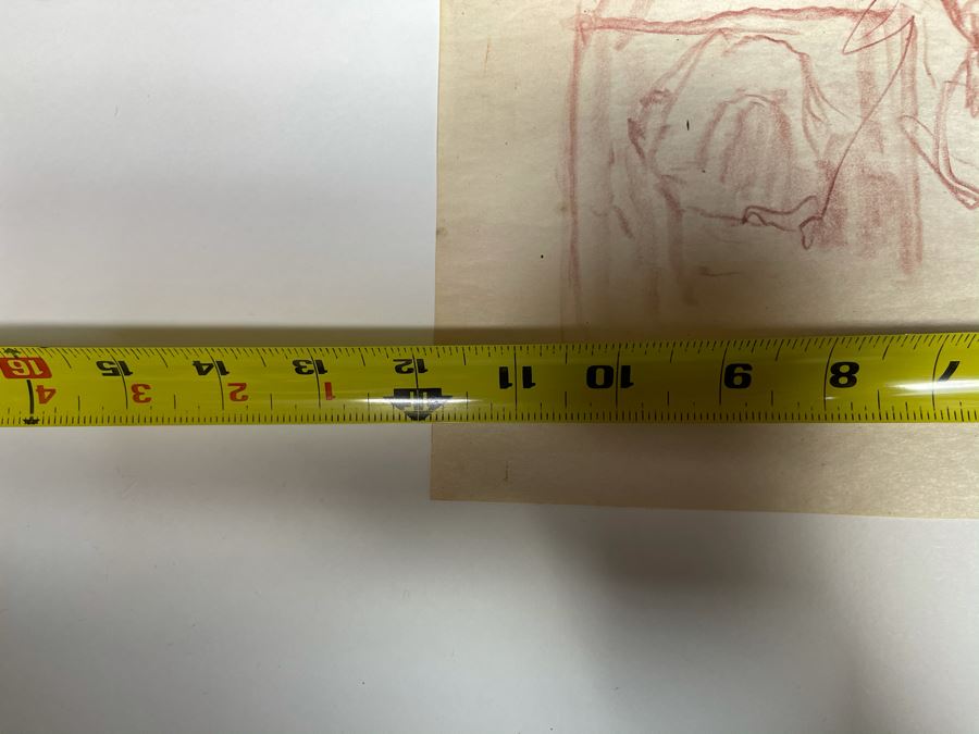 Max Turner Unsigned Original Face Portrait Drawing On Paper 11.5 X 17 [Photo 9]