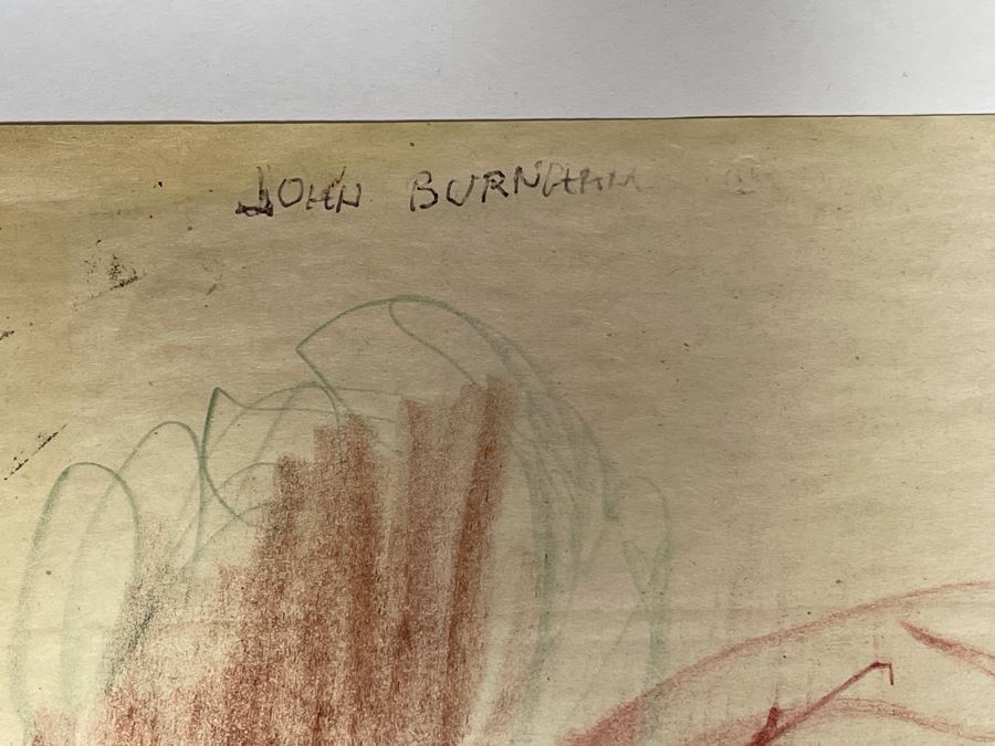 Max Turner Unsigned Original Face Portrait Drawing On Paper 12 X 17 [Photo 7]