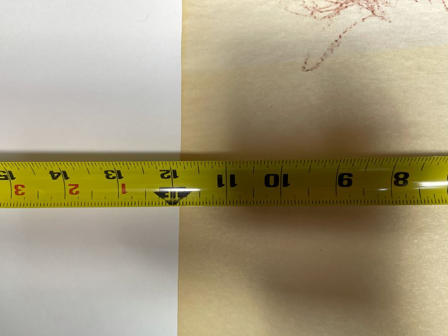 Max Turner Unsigned Original Face Portrait Drawing On Paper 12 X 16 [Photo 7]