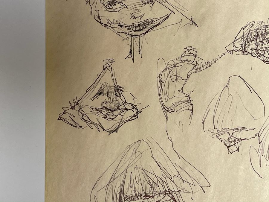 Max Turner Unsigned Original Caricatures Cartoons Drawings On Paper 11 X 17 [Photo 9]