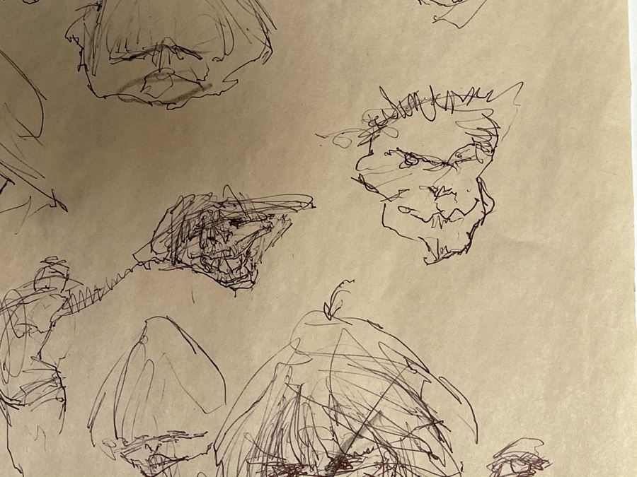 Max Turner Unsigned Original Caricatures Cartoons Drawings On Paper 11 X 17 [Photo 7]