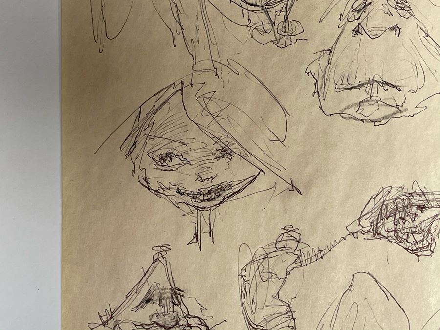 Max Turner Unsigned Original Caricatures Cartoons Drawings On Paper 11 X 17 [Photo 8]