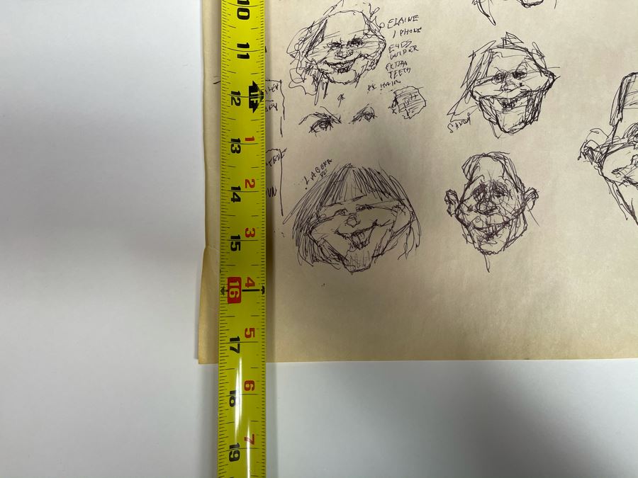 Max Turner Unsigned Original Caricatures Cartoons Drawings On Paper 11 X 17 [Photo 17]