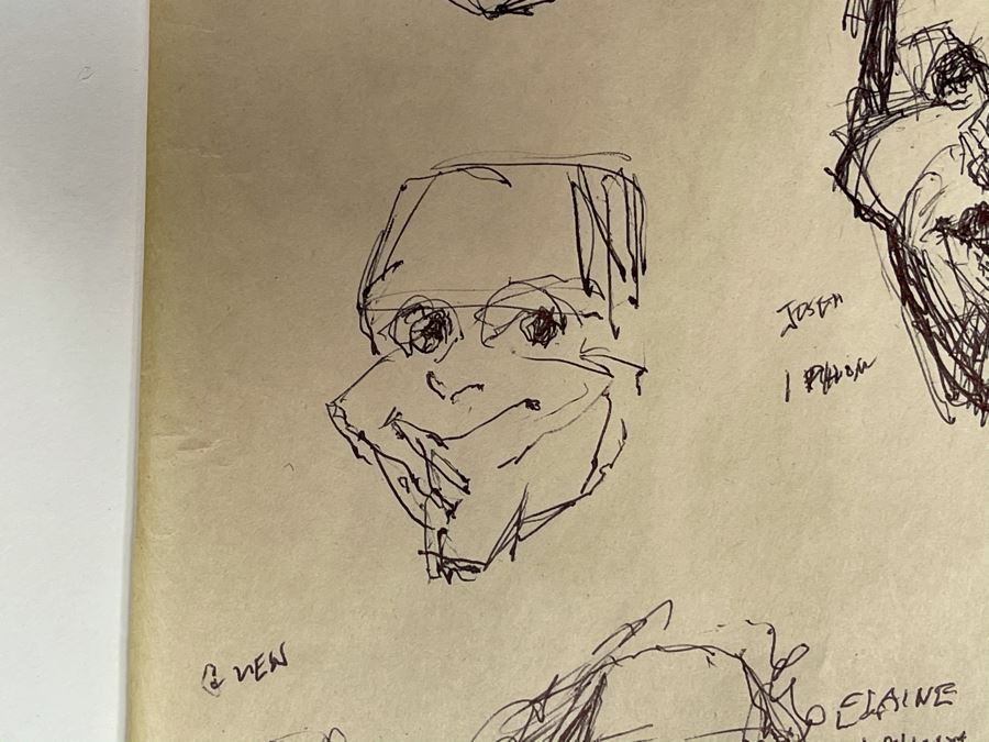 Max Turner Unsigned Original Caricatures Cartoons Drawings On Paper 11 X 17 [Photo 10]