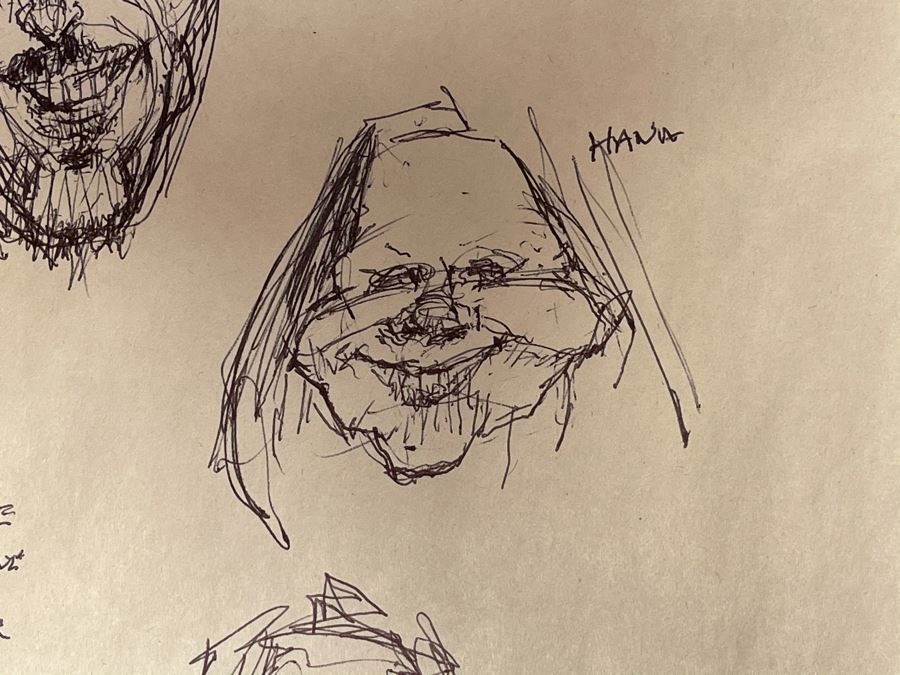 Max Turner Unsigned Original Caricatures Cartoons Drawings On Paper 11 X 17 [Photo 9]