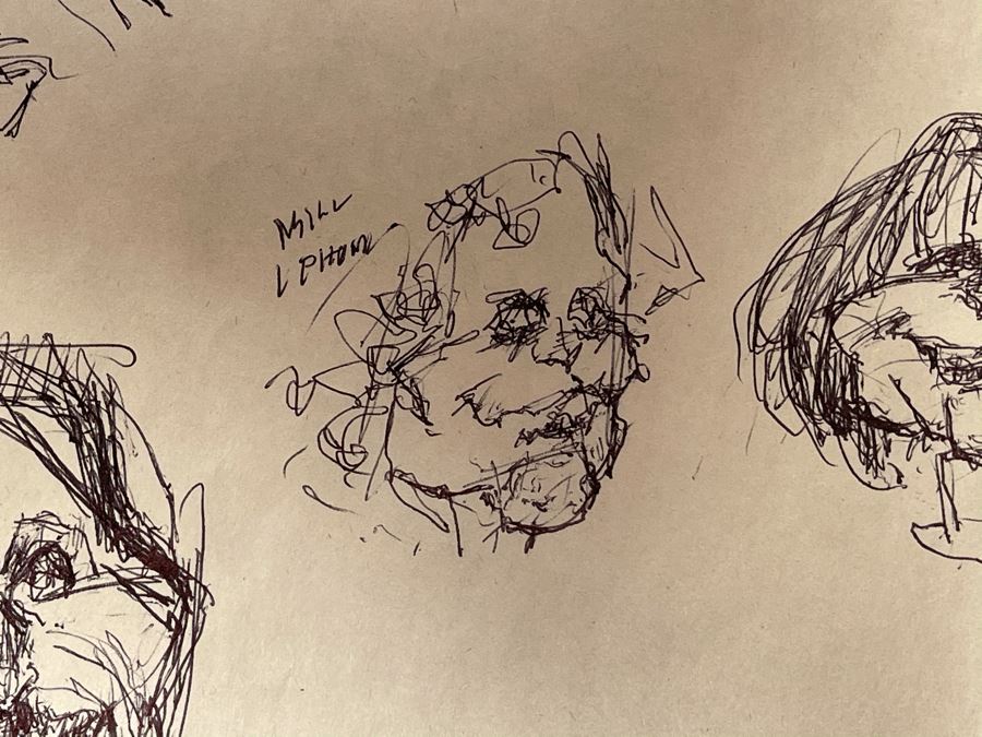 Max Turner Unsigned Original Caricatures Cartoons Drawings On Paper 11 X 17 [Photo 8]