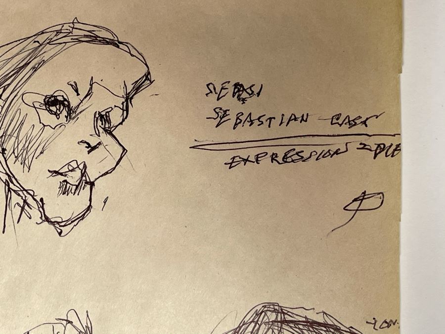 Max Turner Unsigned Original Caricatures Cartoons Drawings On Paper 11 X 17 [Photo 4]