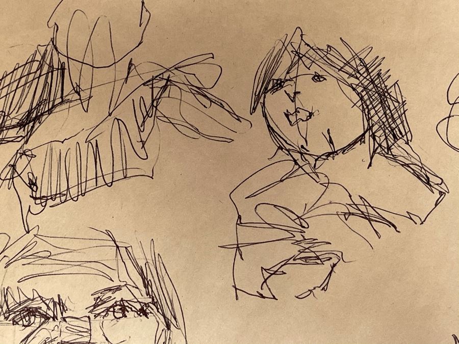 Max Turner Unsigned Original Caricatures Cartoons Drawings On Paper 11 X 17 [Photo 5]