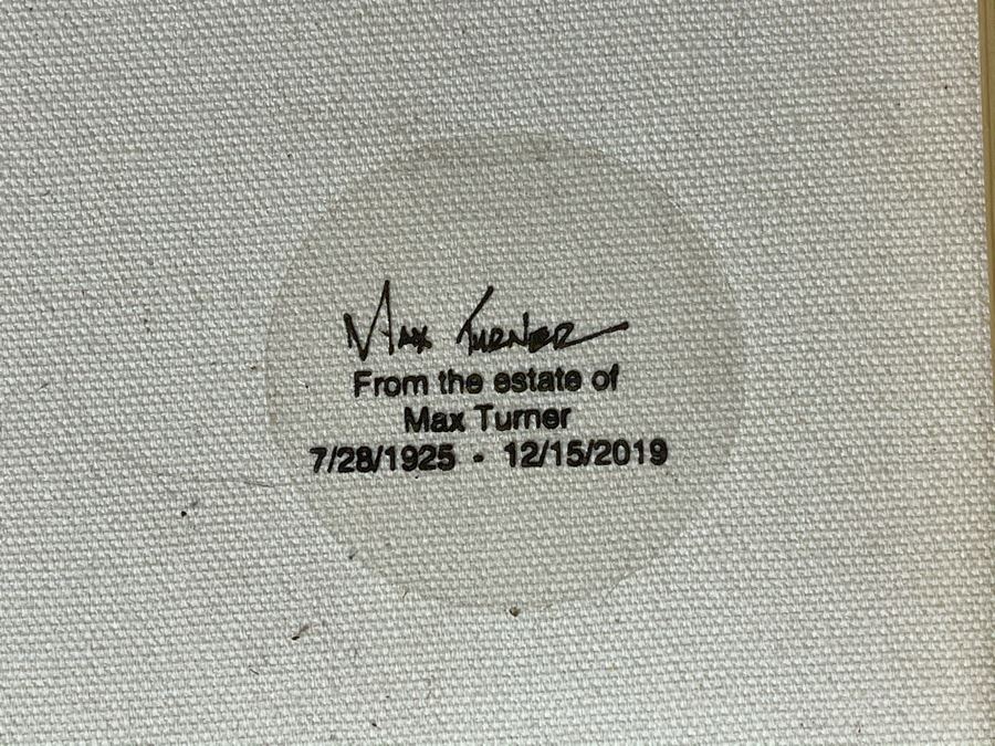 Max Turner Unsigned Original Face Portrait Painting On Canvas 14 X 18 [Photo 8]