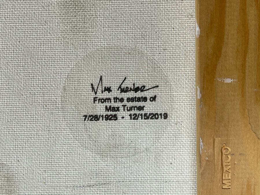 Max Turner Unsigned Original Face Portrait Painting On Canvas 12 X 16 [Photo 8]