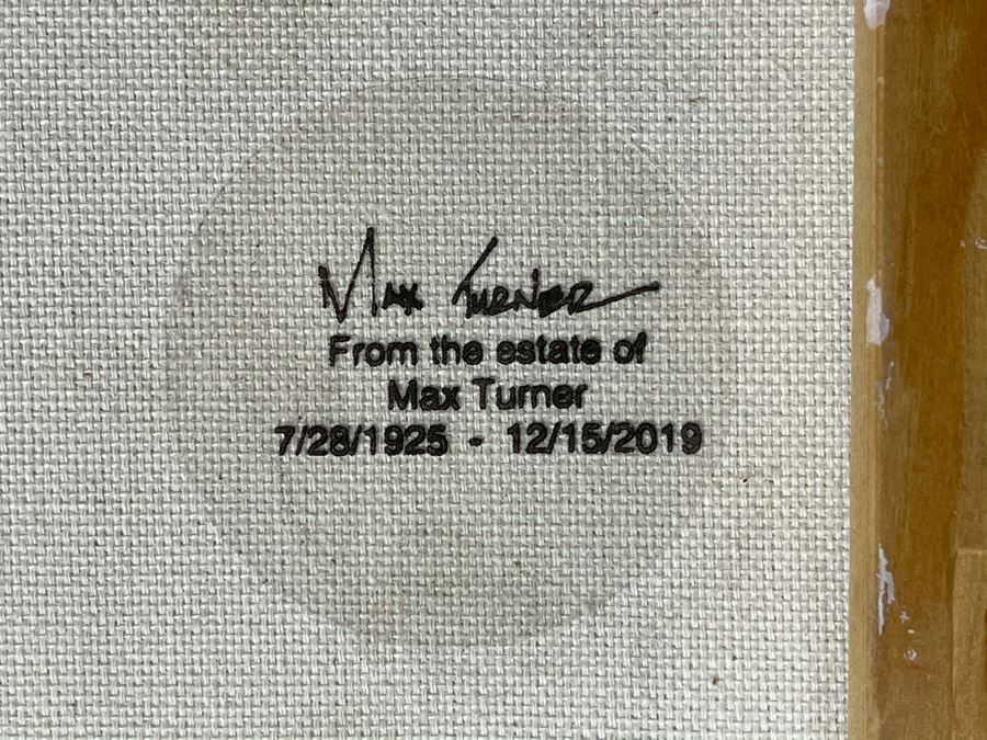 Max Turner Unsigned Original Face Portrait Painting On Canvas 12 X 16 [Photo 9]