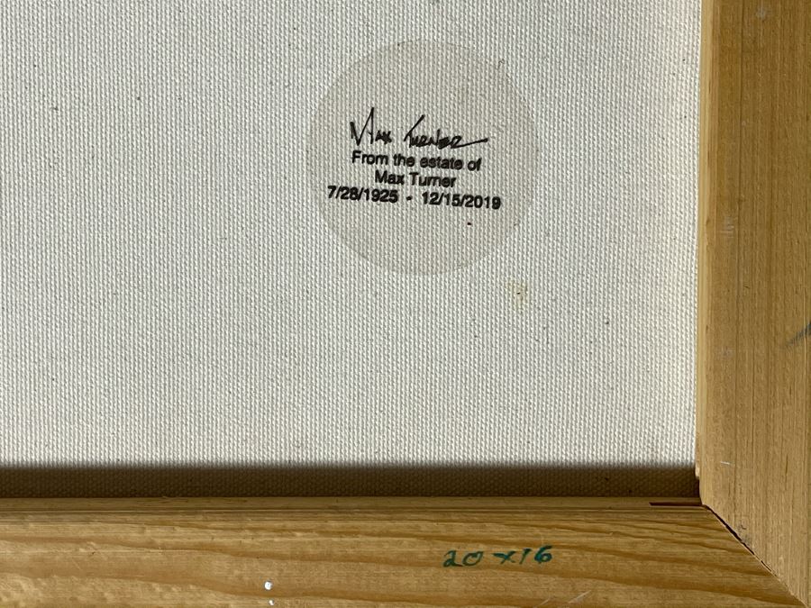 Max Turner Unsigned Original Face Portrait Painting On Canvas 16 X 20 [Photo 10]