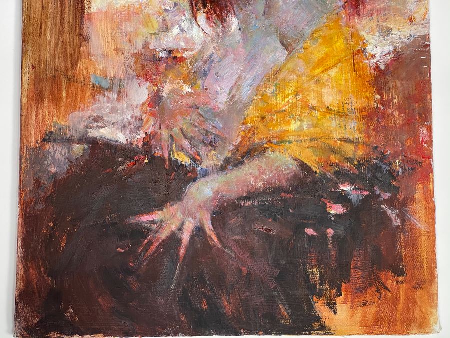 Max Turner Unsigned Original Face Portrait Painting On Canvas 16 X 20 [Photo 9]