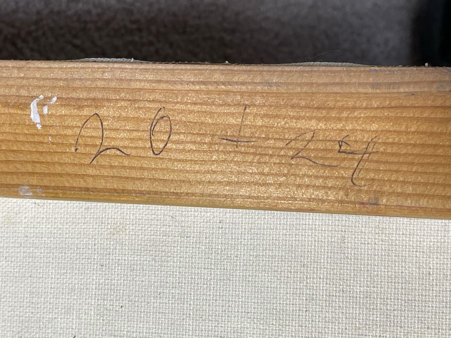 Max Turner Unsigned Original Face Portrait Painting On Canvas 20 X 24 [Photo 14]