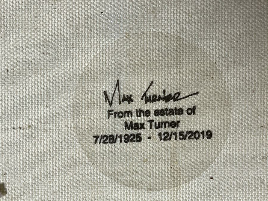 Max Turner Unsigned Original Face Portrait Painting On Canvas 16 X 20 [Photo 11]