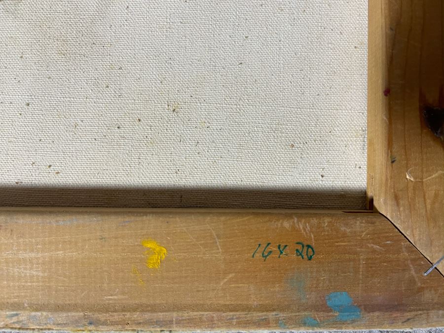 Max Turner Signed Original Face Portrait Painting On Canvas 16 X 20 [Photo 15]