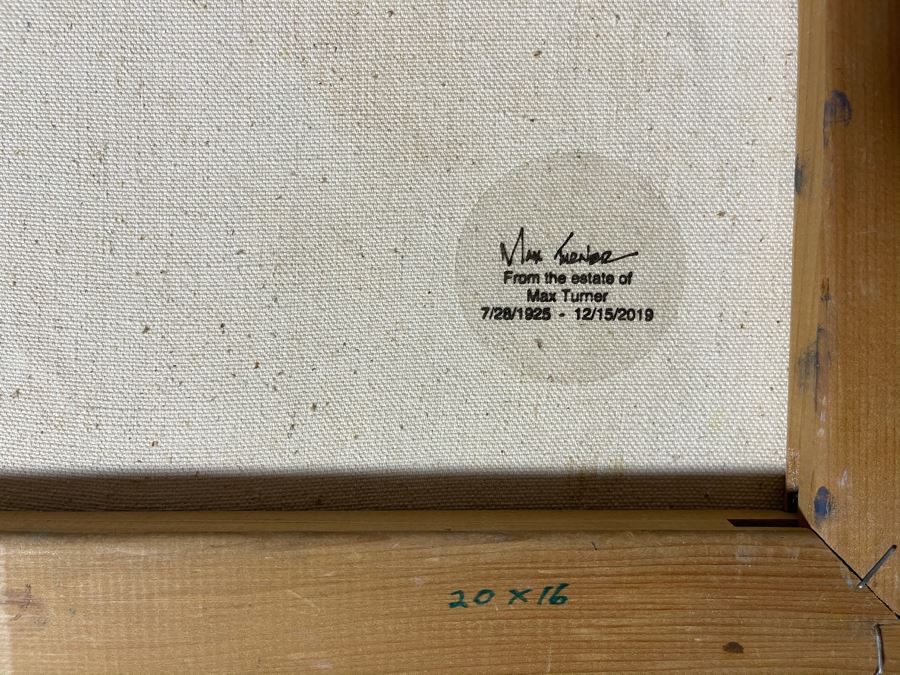 Max Turner Unsigned Original Face Portrait Painting On Canvas 16 X 20 [Photo 10]