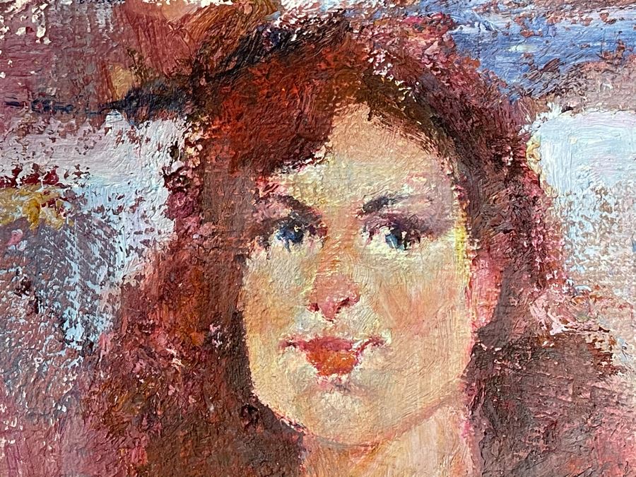 Max Turner Signed Original Nude Portrait Painting On Canvas 16 X 20 [Photo 5]