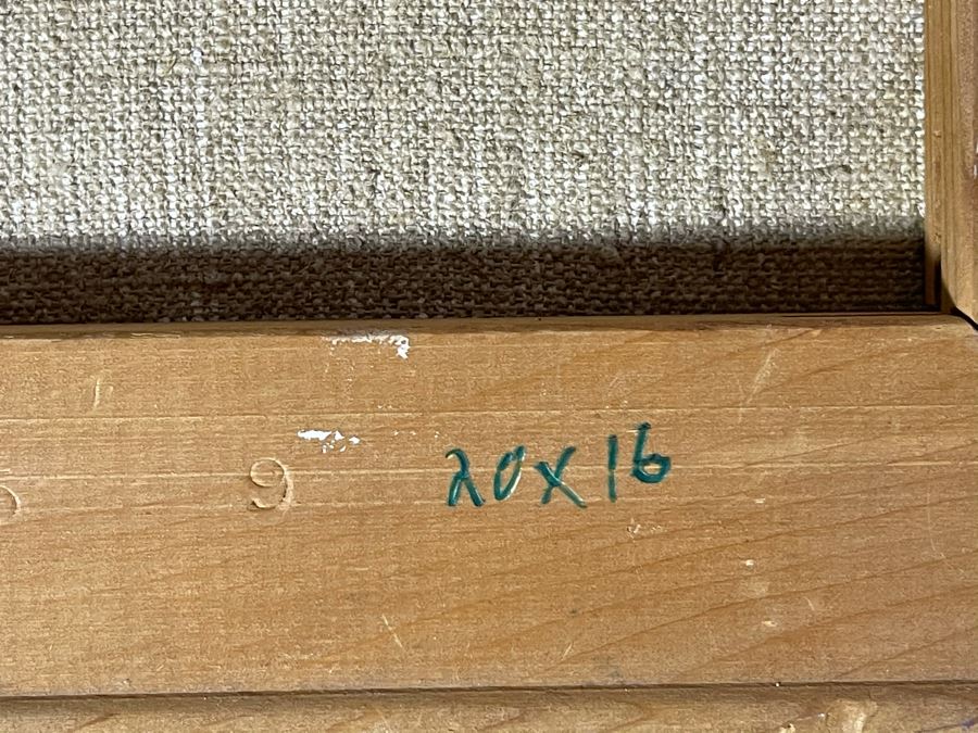 Max Turner Signed Original Nude Portrait Painting On Canvas 16 X 20 [Photo 11]